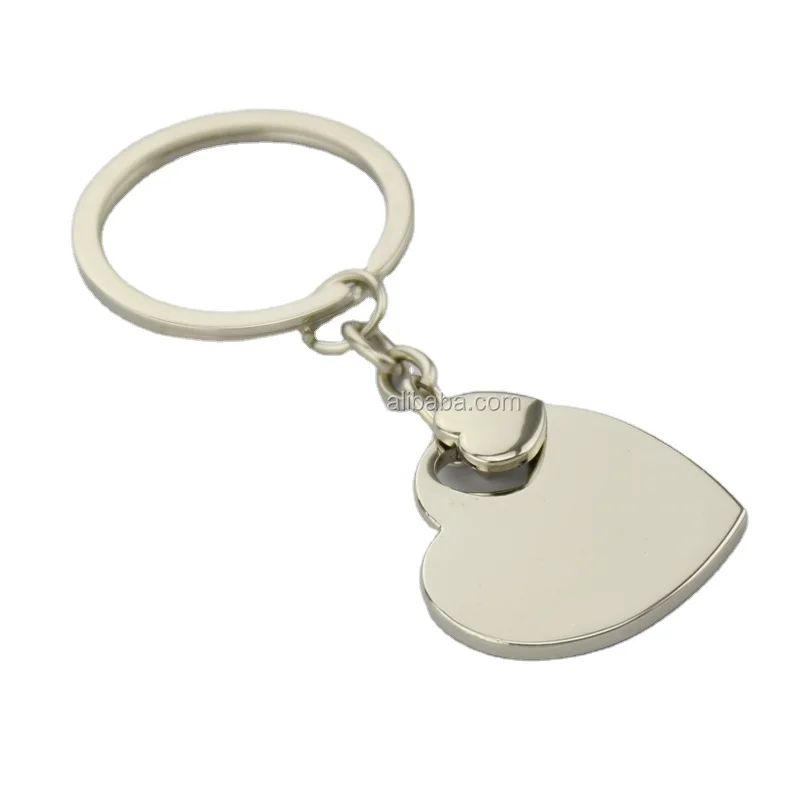 Wholesale custom metal heart keychain
