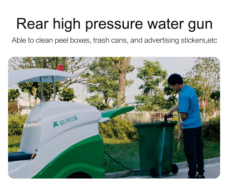 High Pressure Water Spraying Vehicle Road Washing Truck