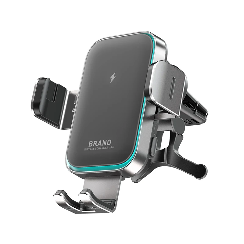 Wholesale Auto Clamping Cellphone Holder Wireless Charging Car Mounts Smart Phone Mount for Car