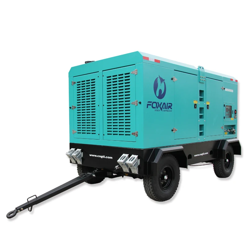 17 bar 900CFM Drilling Mining  compressors GTL Portable  Diesel Screw Air Compressor