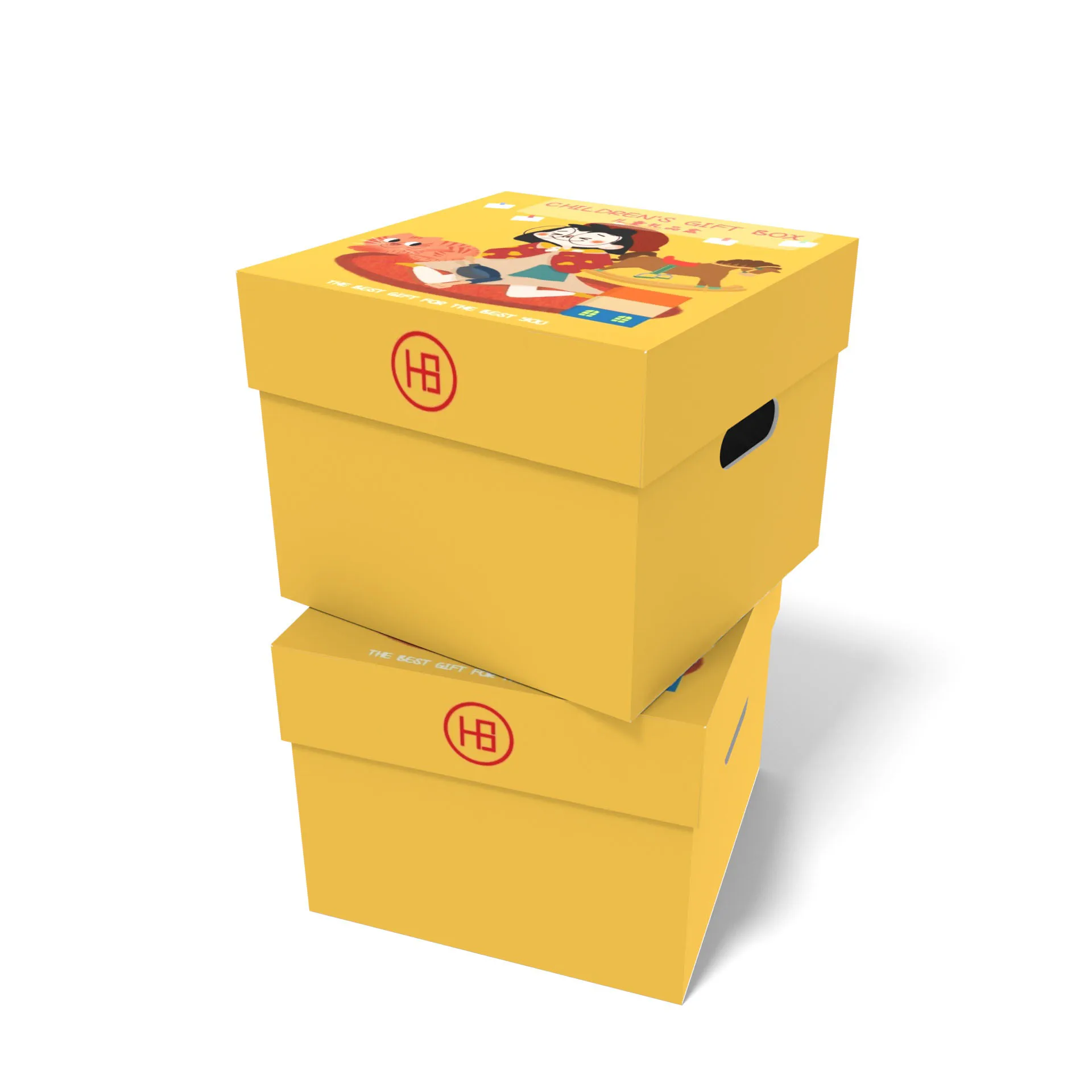 Kraft Square Cardboard Present Gift Dongguan Paper Watch Box  with Lids