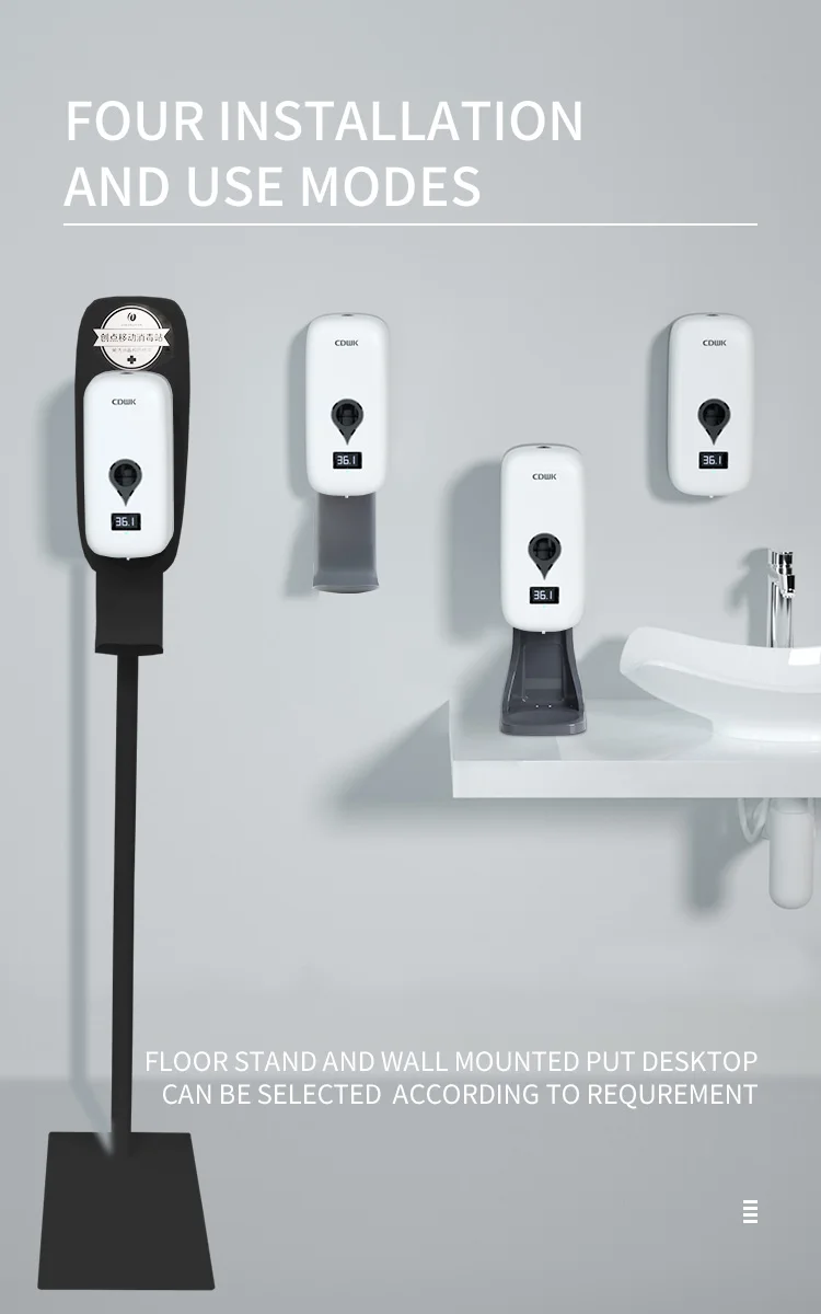 CDWK k9 pro hand wash dispenser liquid soap touchless automatic alcohol dispenser