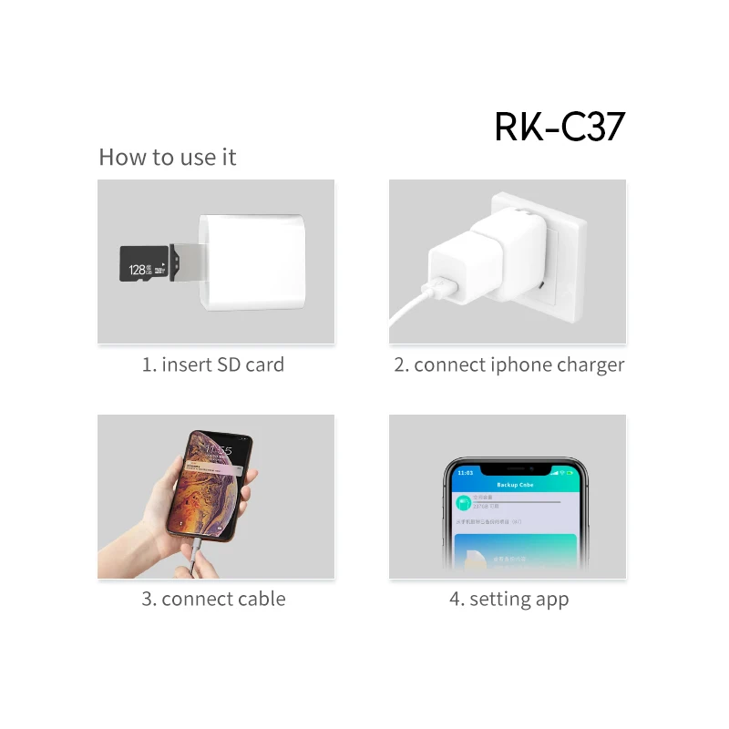  Умное автоматическое резервное зарядное устройство Lazy Cube для мобильного телефона iphone ipad копирование ваших фотографий видео