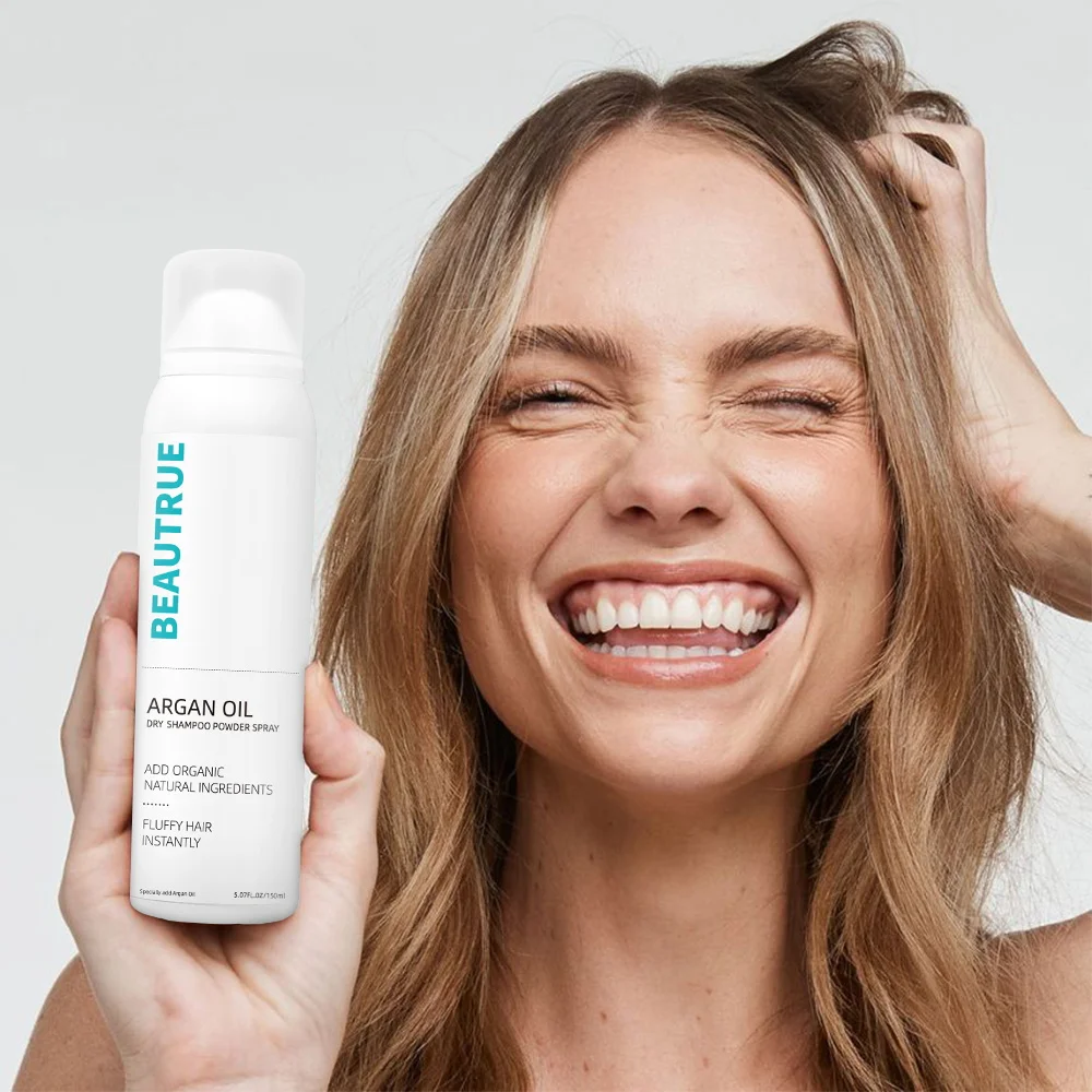 1000Pcs Screen Printing Dry Shampoo Spray Organic Barber Saolon Quick Oil Hair Private Label Shampoo Dry Spray Shampoo Powder