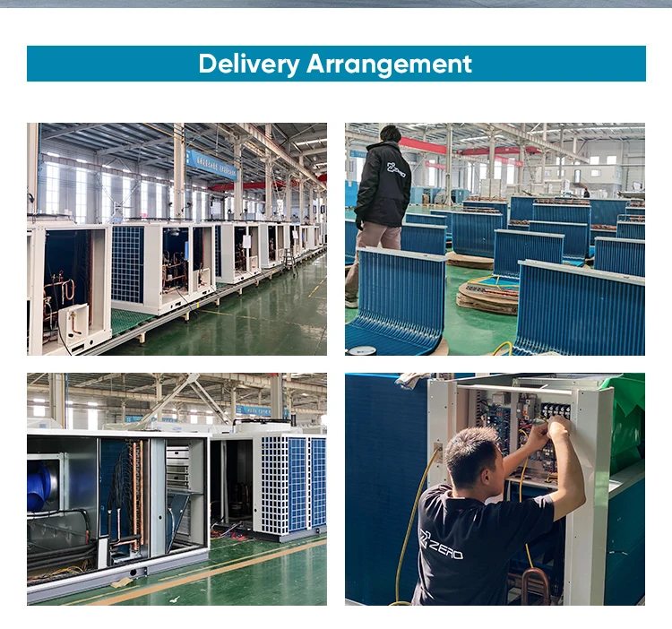 Zero Manufacturing Inverter Dc 6.2 - 45 Ton HVAC Package Unit Acondicioner 3OTr Heating And Rooftop Air Conditioner