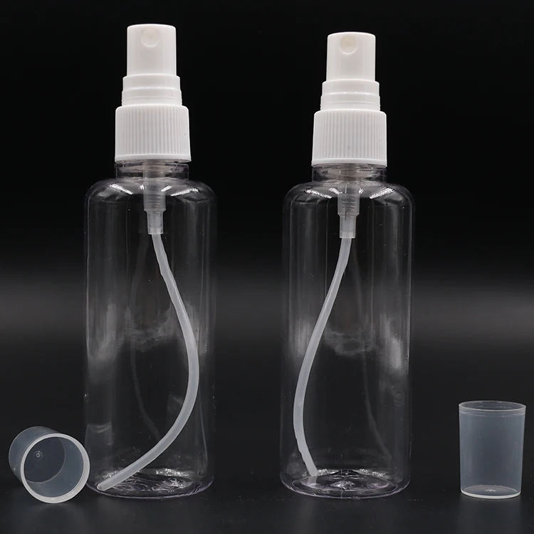 Empty Transparent Portable  PETG Spray Bottle 60ml 100ml Watering body lotion container package Makeup Liquid Container bottle