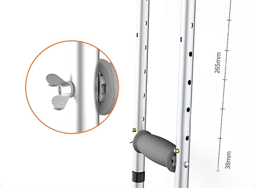 UZLQ-020004 Rehabilitation Therapy Supplies Healthcare Walking Stick Armpit Crutches for Disabled