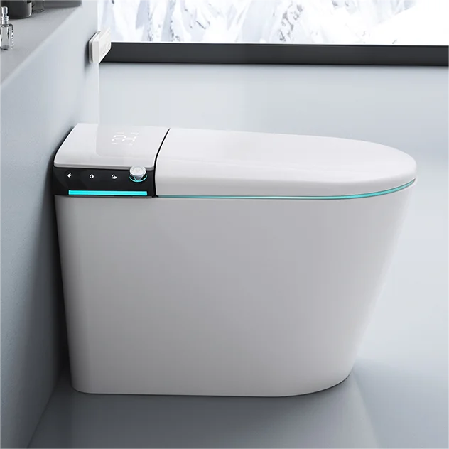 Modern One Piece Siphonic Flushing Smart Toilet Bidet wc Intelligent with LED night light For Home Hotel