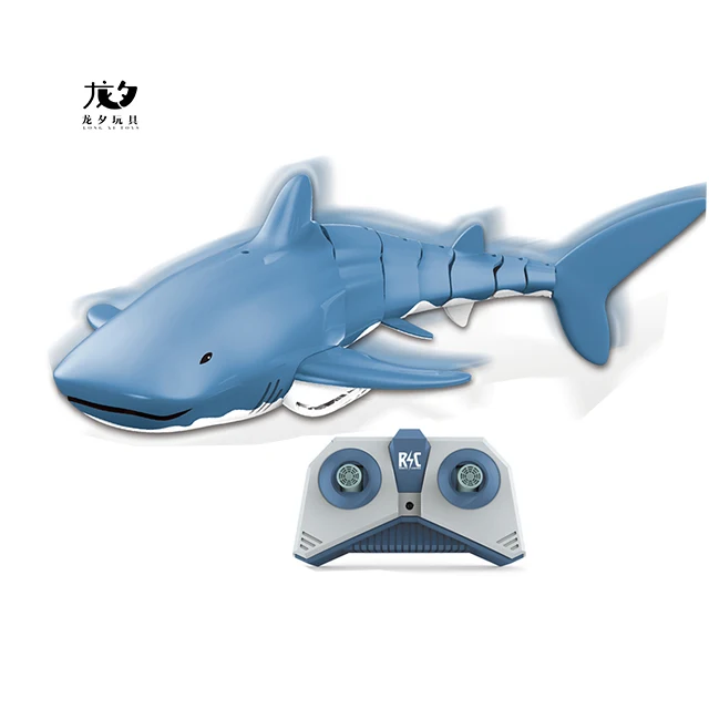LONGXI 2 4 г мультфильм rc акула пульт дистанционного управления водная игрушка с дистанционным управлением животное плавающая рыба игрушки для взрослых детей