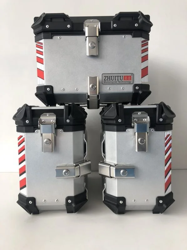 Waterproof 38L Alloy Aluminum motorcycle side boxes motorcycle side box for storage