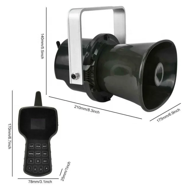 Factory offer  hunting pigeon decoys  with 80w loud speaker remote control bird caller hunting decoy loud speaker CP-590