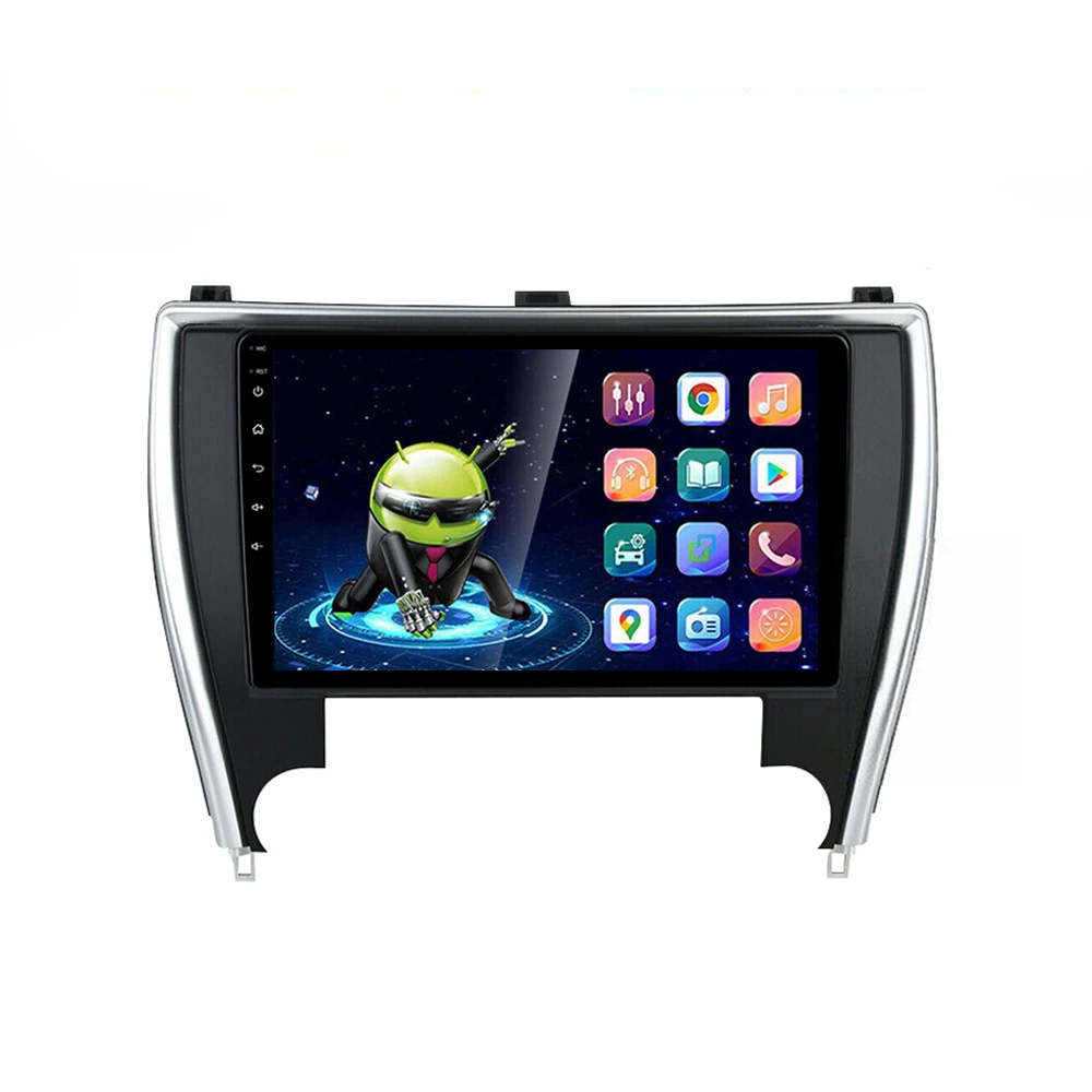 HD multimedia 10.1 inch Double 2DIN android9.1 GPS 1+16GB WIFI BT Car DVD player for Toyota Camry 2015-17