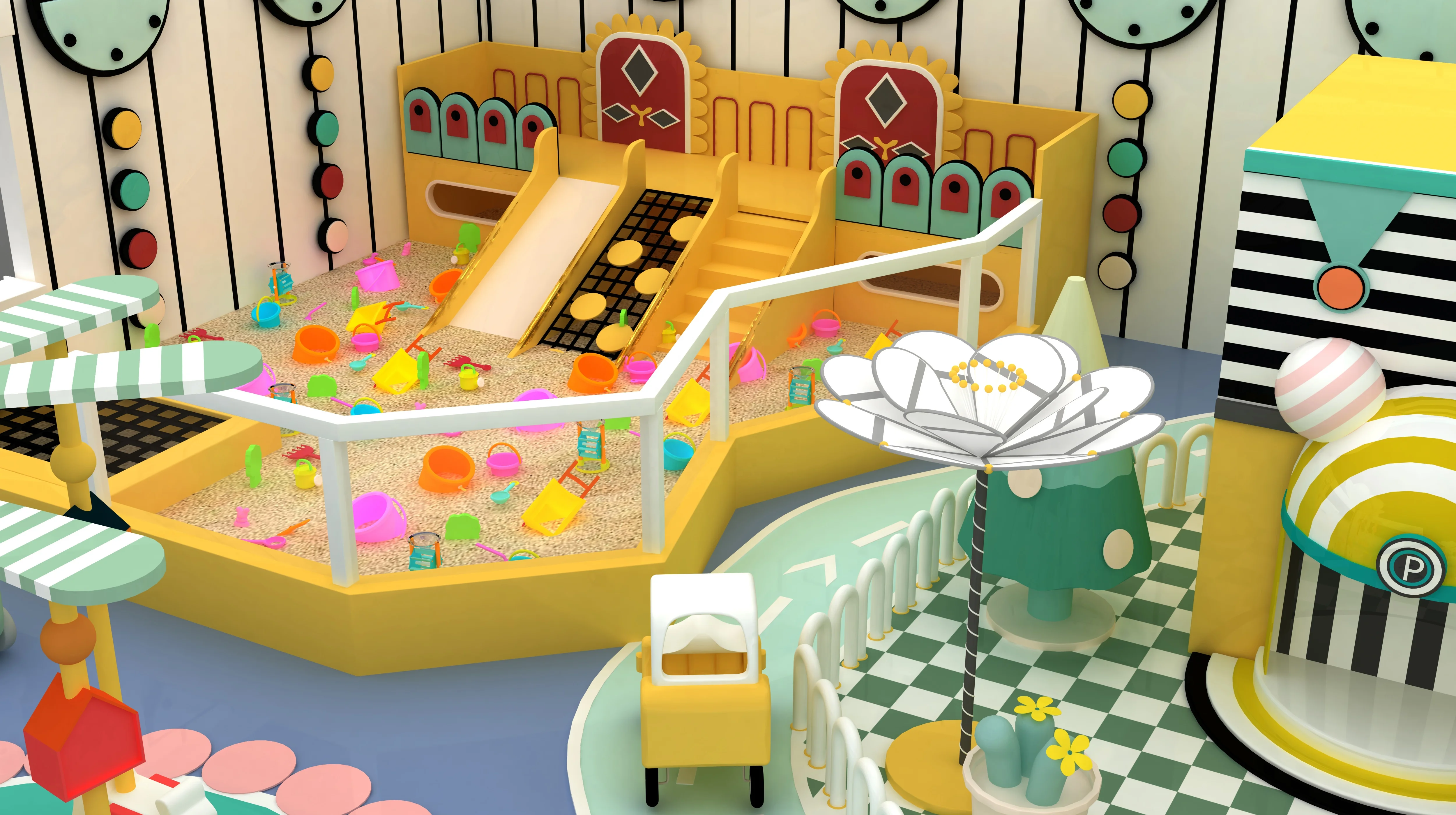 Nannan large commercial perfect modern design soft play gym park kids indoor playground maze equipment for kids child