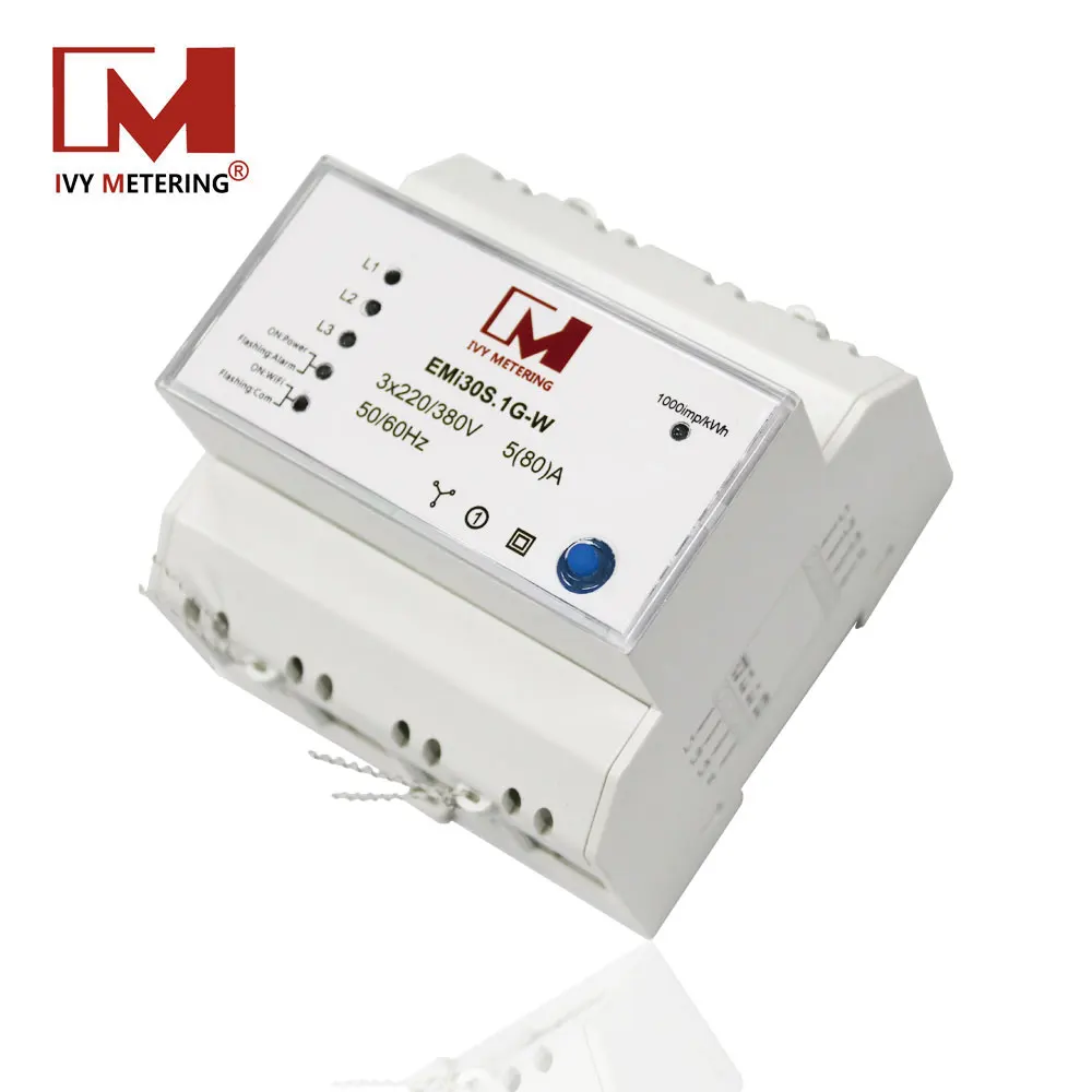 Умный беспроводной трехфазный Измеритель электроэнергии Iot EMS с Wi-Fi для контроля энергопотребления и измерения