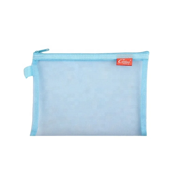 
Custom gift pouch clear nylon advertising A4 organza file doucment bag 