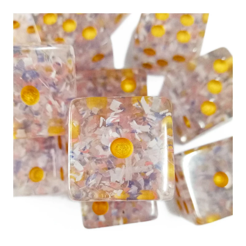 
Custom different colored acrylic resin dice for game 