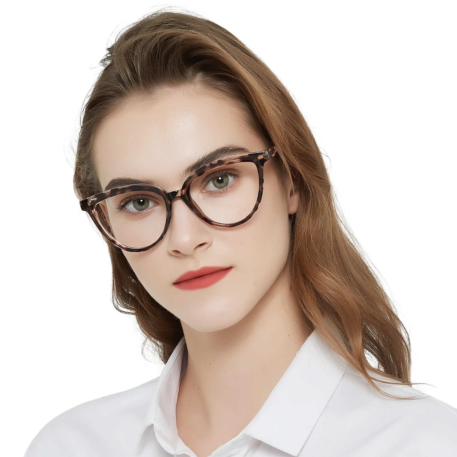 Cheap New Fashion Color changing Custom logo Women Optical Blue Light optical Glasses Cat Eye Eyeglasses Frame