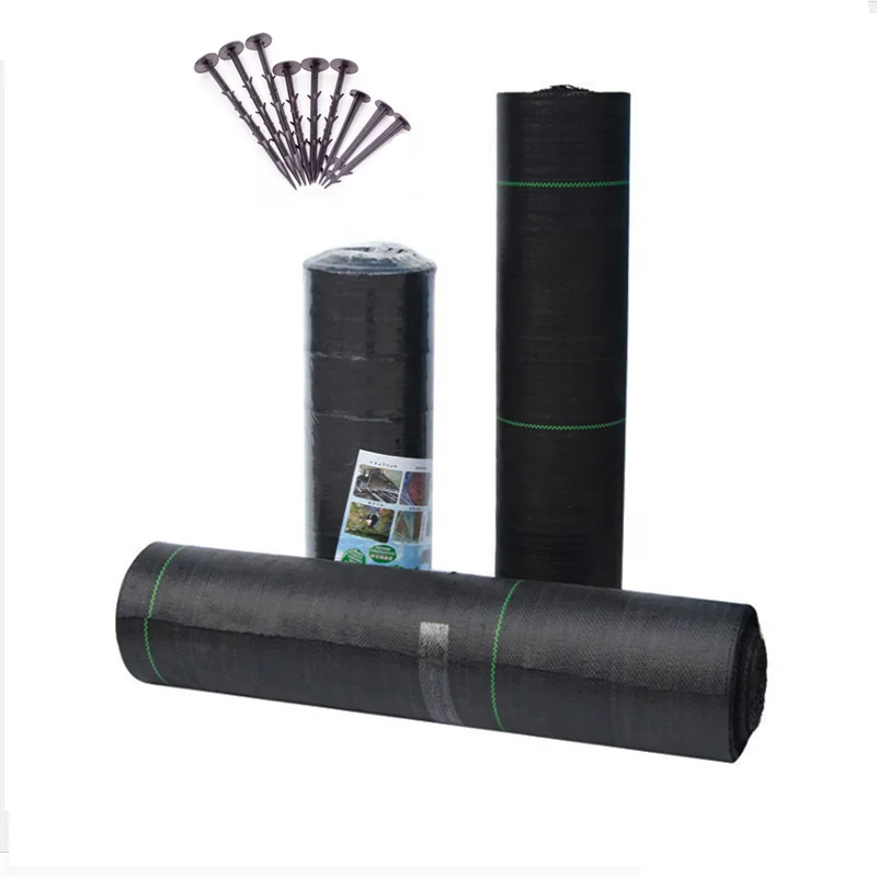 black color Agricultural use plastic cover anti grass cutter tarp