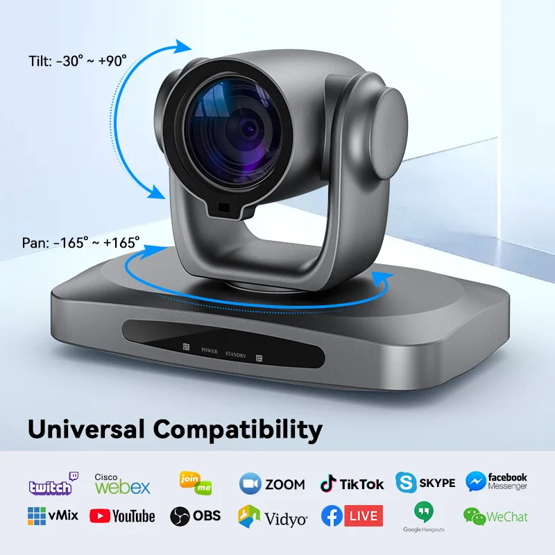 Oneking-H5(ndi version) NDI PTZ CAMERA 30X ZOOM 1080p 60fps auto-tracking USB 3.0/HDMI/RJ45/SDI conference camera for church