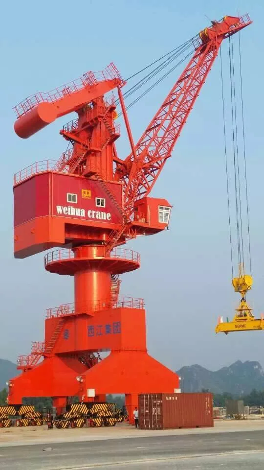Mobile Harbour  Portable Jib Crane Floating Dock Gantry CraneSingle Girder Bridge Portal crane