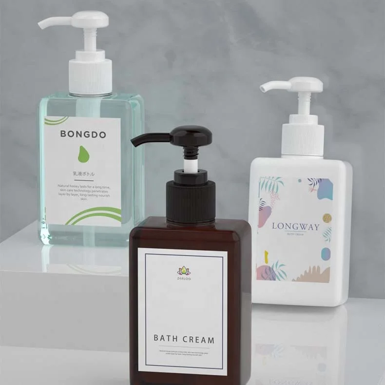 Wholesale Custom Capacity 450ml Backlog Type Shampoo PET Bottle