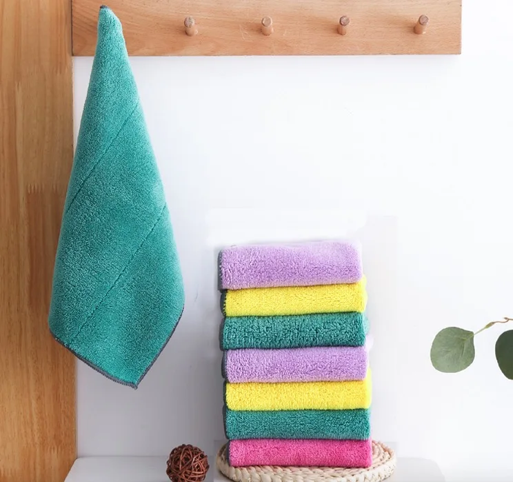 kitchen towel thickest dish clean microfiber cloth, mikrofibra kitchen clean towel, microfibre drying towel