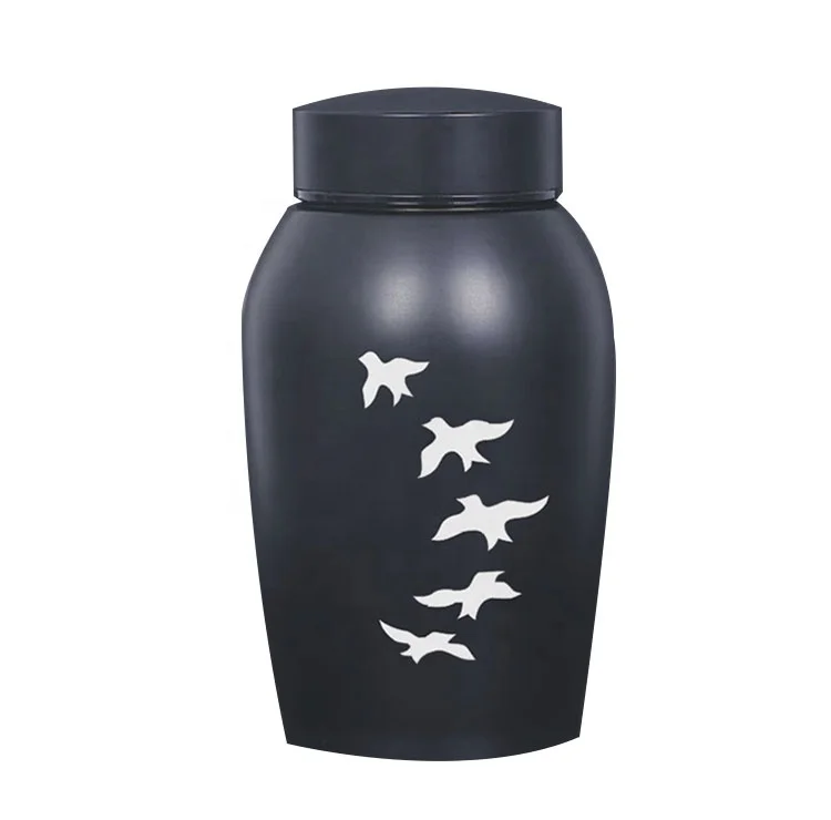  Hot Selling Funeral Keepsake Stainless Steel Big Size Cremation Pet Urns