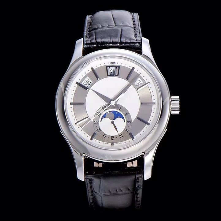 5205R-010 GRF Automatic Watch for men Complications Annual Calendar Rose Gold Black Dial Brown Leather Moon Phase wrist watch