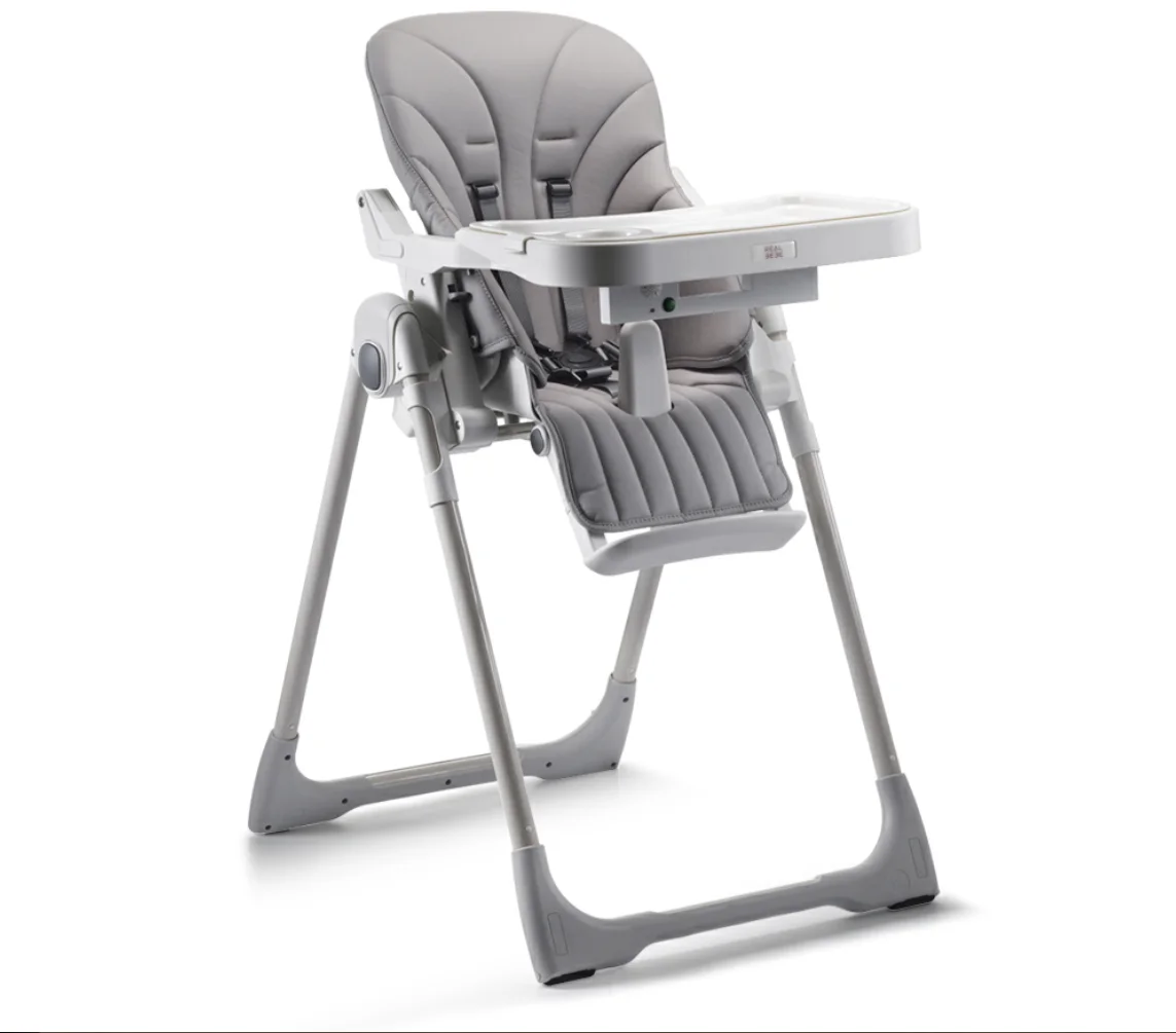 Manufacturers provide pu/knitting pp chairs baby feeding dinner high chair