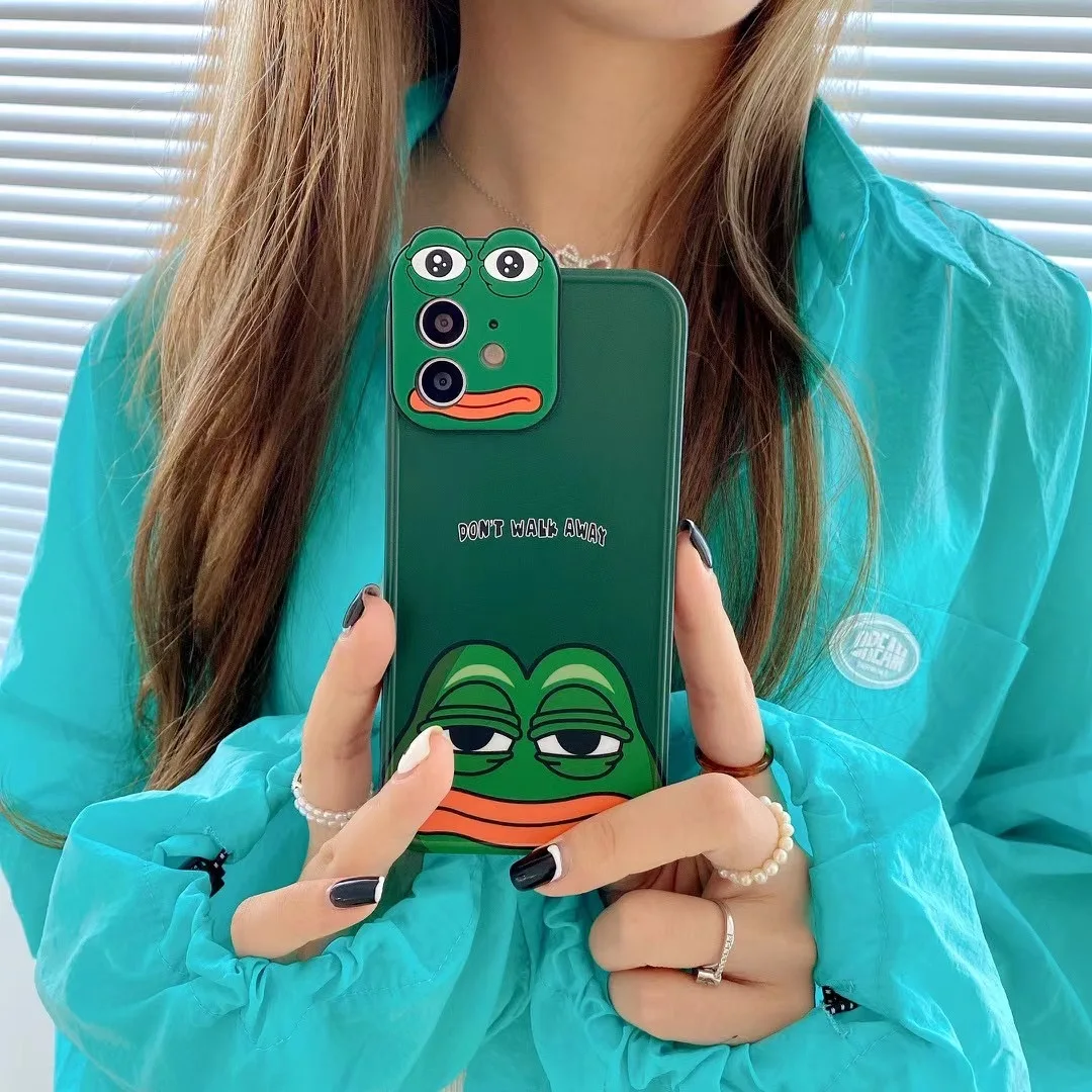 
Funny Frog Mobile phone case with Camera protector for iphone 11promax 12pro 