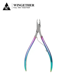 Wingether Amazon Hot Wholesale Cut Cuticle In Stainless Steel Nail Supplies Russian Cuticle Nipper Professional Cuticle Nippers