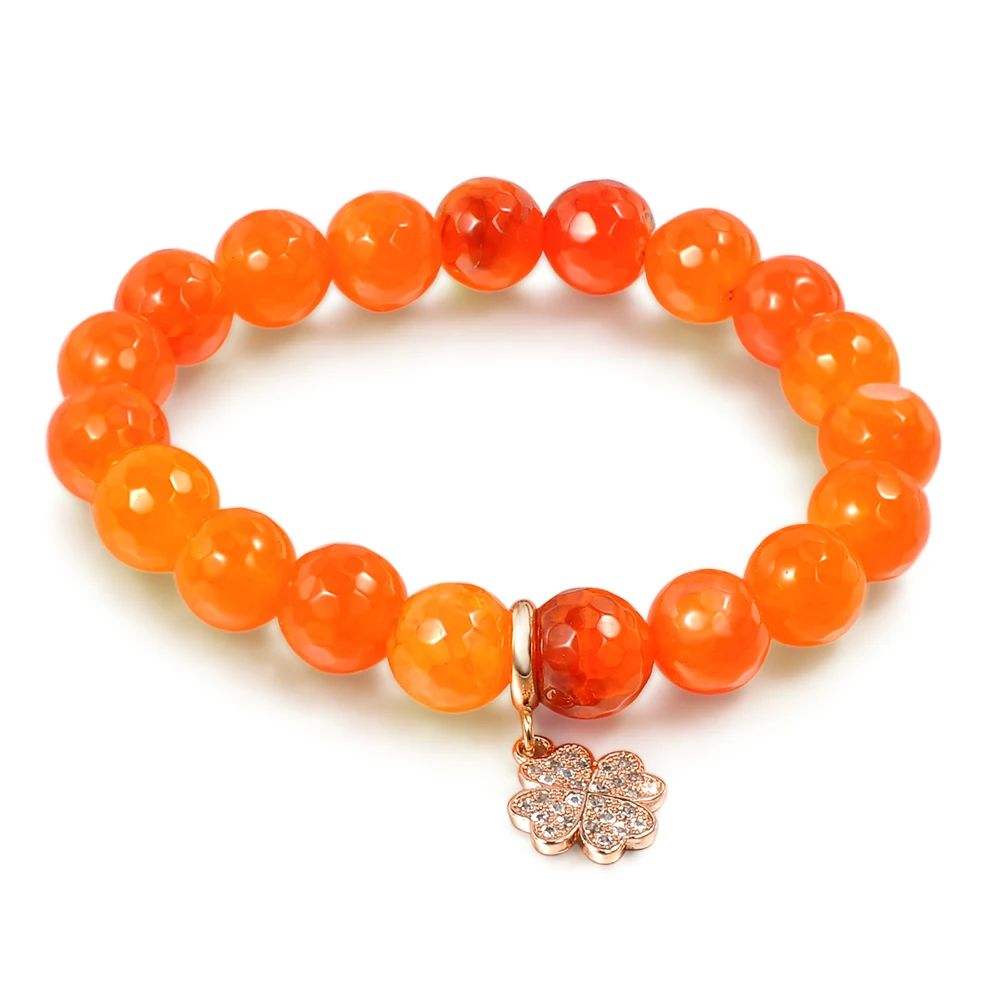 Yellow Water Bead Bracelet, Topaz November Birthstone Bracelet, Colorful Crystals Healing Stones Bracelets For Women