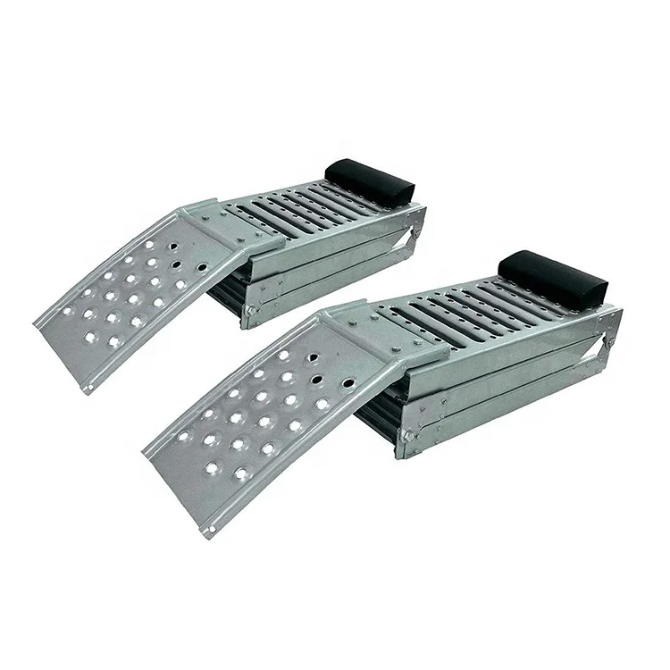 Double Duty Folding Steel Car Trailer Loading Ramp Set Atv Ramp Aluminum Ramp For Truck