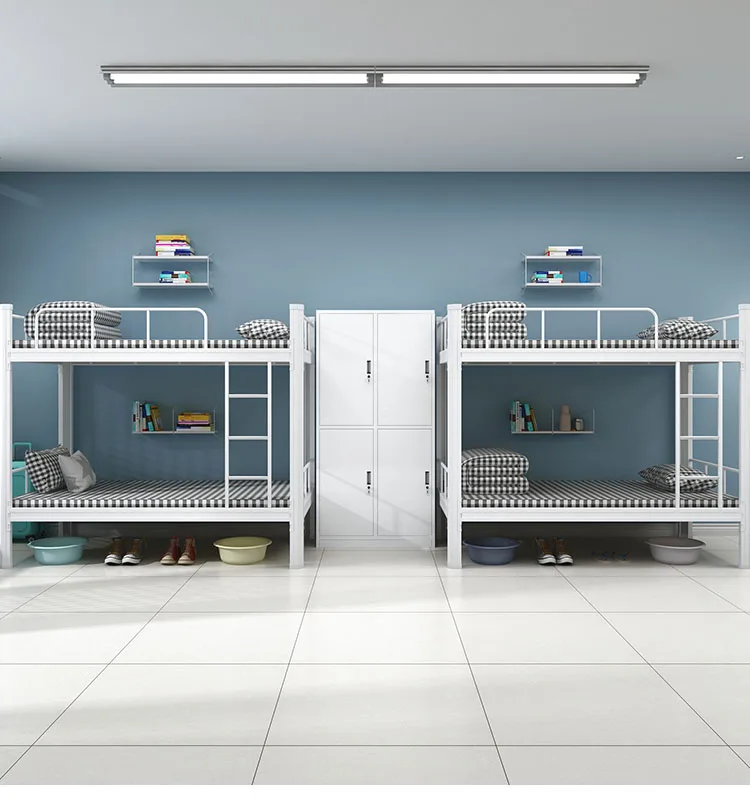 Cheap 2 layer bunk bed heavy duty metal bunk bed double deck bed metal bunk steel bett etagenbett letto a castello