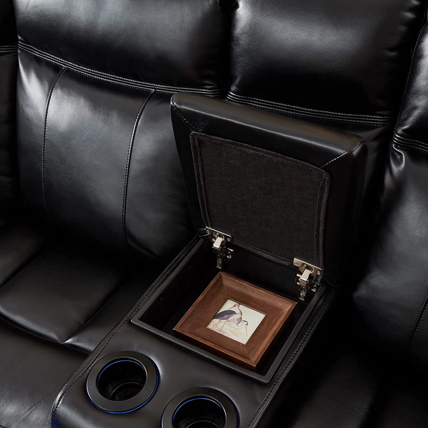 JKY Furniture Living Room Genuine Leather Manual Sectional Corner Motion Recliner Sofa Set With Massage Function And Cup Holder