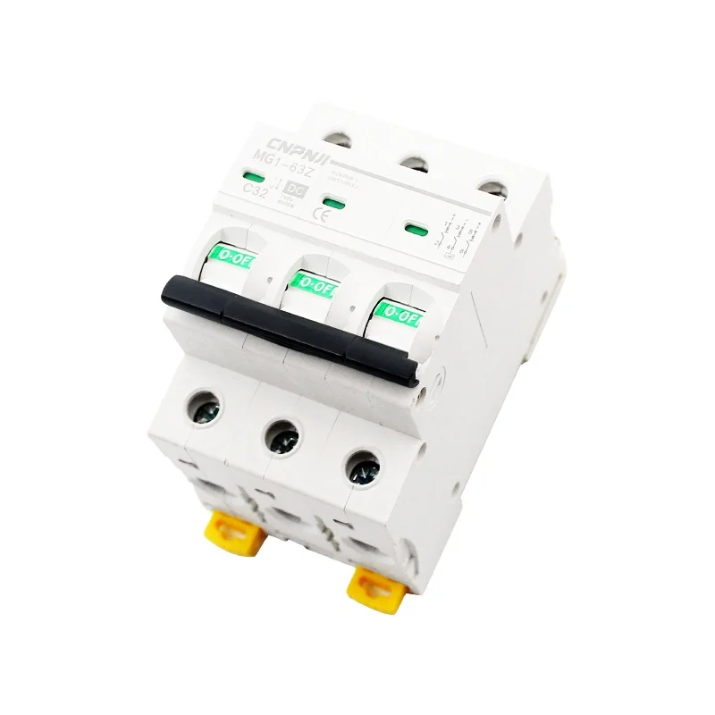 DC MCB 250V c Кривая 1P 63A 50A 40A 32A 25A 20A 16A 10A 6A 4A 3A 2A 1A Солнечный мини-выключатель