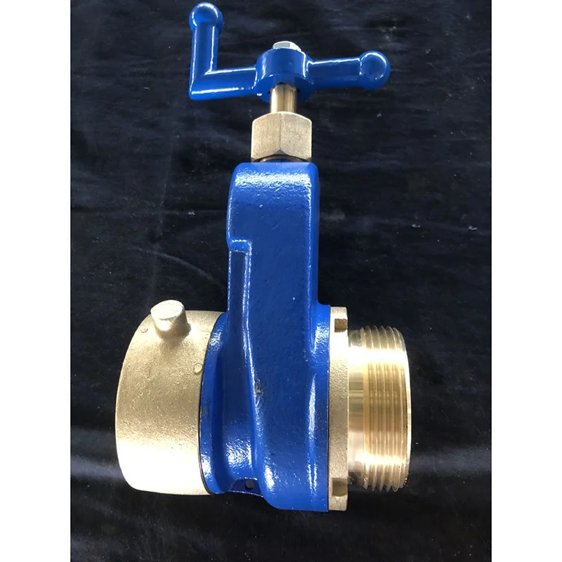2'-1/2'FXM Hydrant Gate valve fire safety valve 300PSI red and blue painted iron handwheel valve