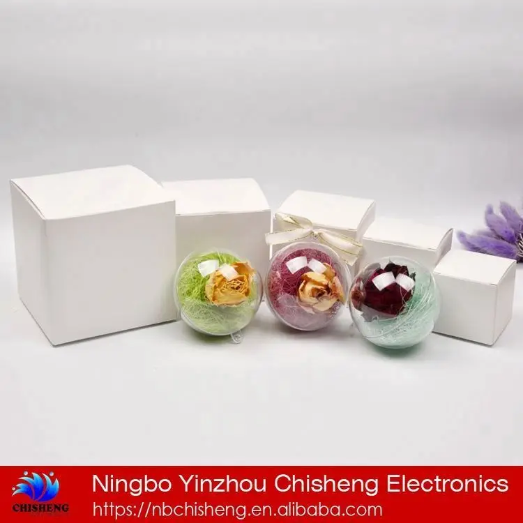 2024 Wholesale 60/80/100mm personalized clear christmas balls tree indoor gift ornament baubles decoration plastic empty balls