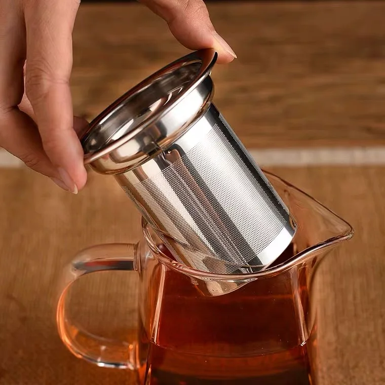 Hot Sale 550ml Square Bottom High Borosilicate Glass Teapot With Infuser