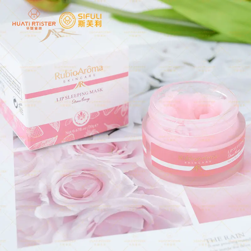 RubioAroma Hot Sale Lip Treatment Organic Hyaluronic Acid Double Sided Lip Care Scrub And Lip Mask