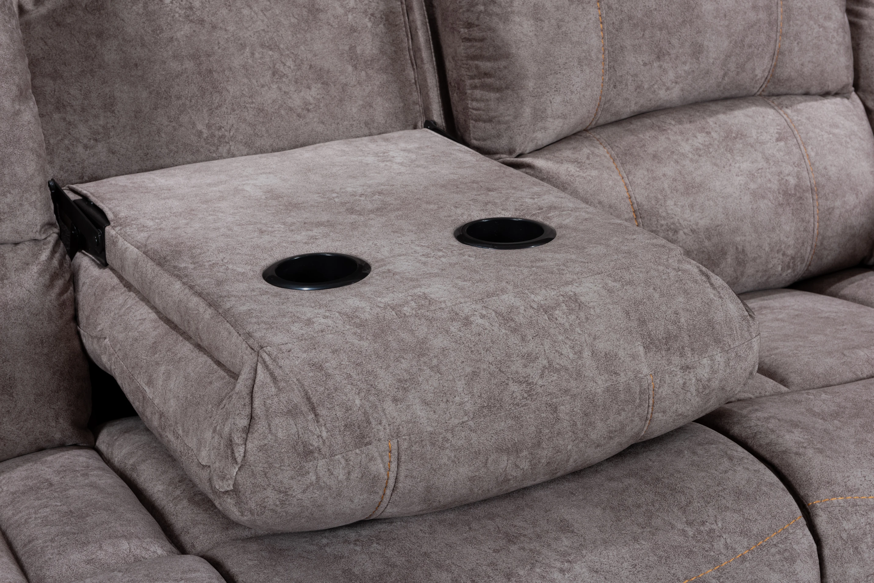 Modern Rocker Recliner Chair Carton Box Wood Warehouse Environmental Protection PU and Waterproof with Heated Massage Leather