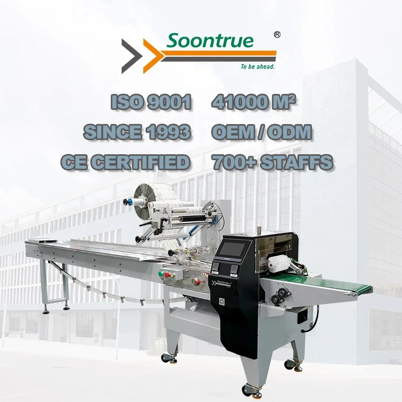 automatic chocolate granola bar loading conveyor flow wrapping packaging machine for bars