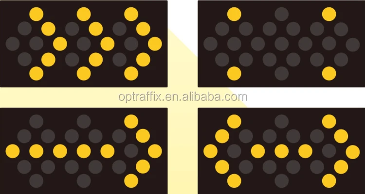 Power Driven Rotatable Arrow Board LED 15 or 25 Lights VMAB Vehicle Mounted Arrow Board