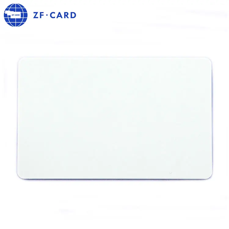 Zebra 15 mil ПВХ белый пустой чип контактная карта оптом печатаемый Rfid sle4442 smart nfc black card поставщик