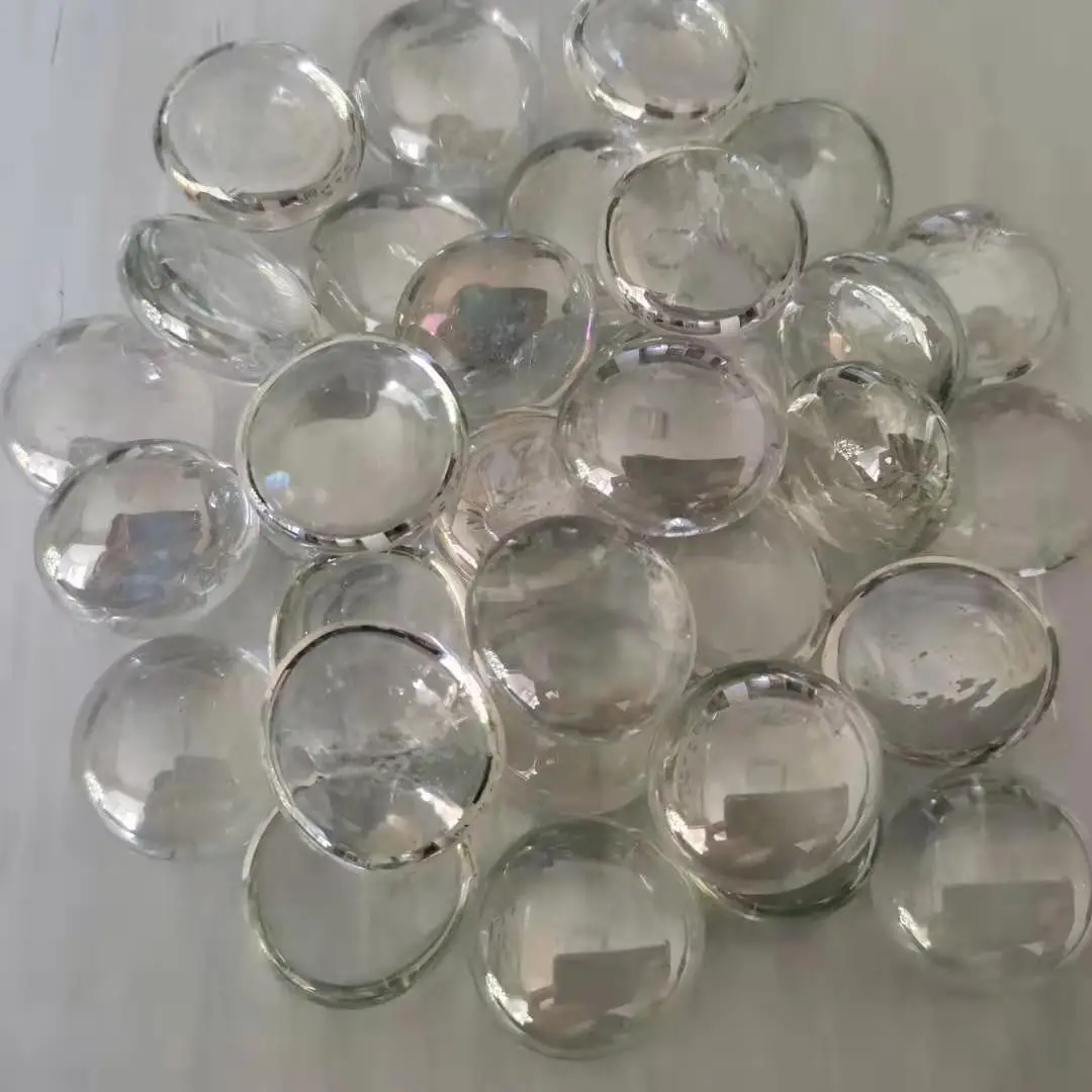 Плоские стеклянные бусины стеклянная галька драгоценные камни используемые для художественных проектов и садовых украшений