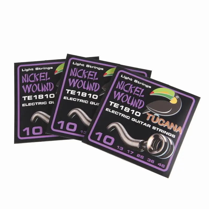 Nickle Wound Electric string Guitar Strings of Tucana 010 011 good quality gauge packaged Guitar Strings