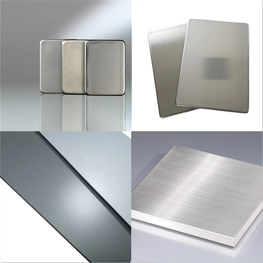 Building Materials ACP Stainless Steel Composite Aluminium Panel Free Sample Metal Panels For Cladding Sheets