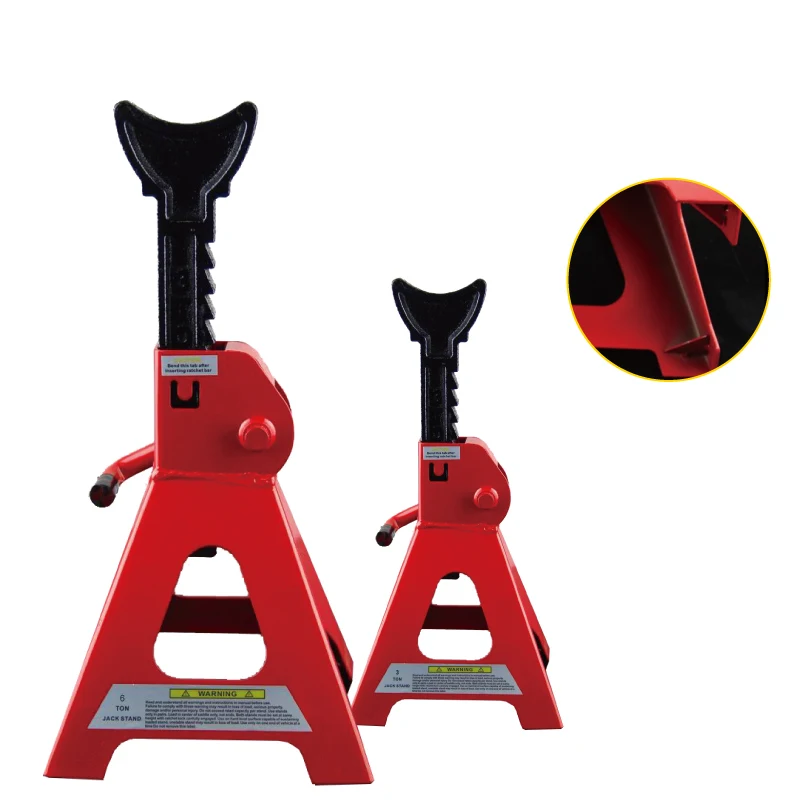 Heavy Duty tire lift small 6 ton screw adjustable car jack stands