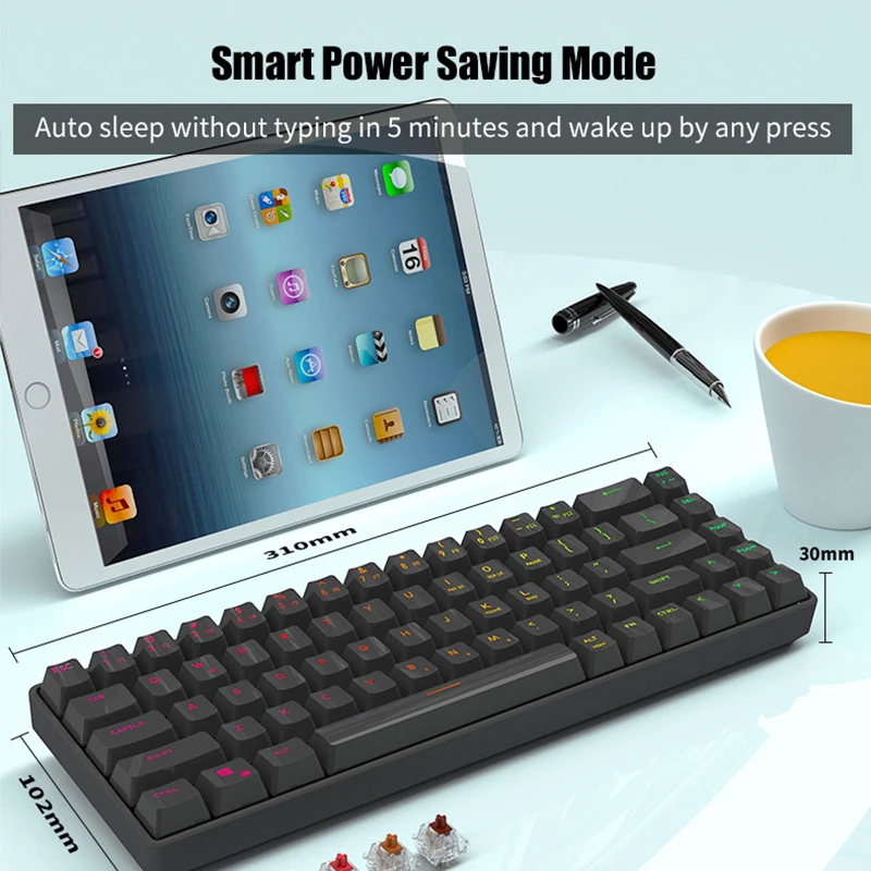  Изготовленный На Заказ Hotswap игровой Tastatur маленькие Беспроводные Мини Программируемый Usb Проводная 60%
