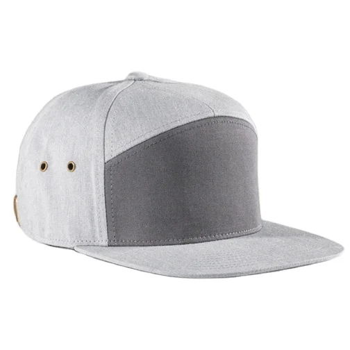 Unisex outdoor 7 Panels Hats Cotton Twill Structured Camper Hat Adjustable Leather Strapback 7-Panel Snapback Sports Caps